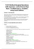 VATI Medical-Surgical Questions with Answers &vert; Verified and A&plus; Graded &vert; 100&percnt; Proven Pass Rate &vert; 2025&sol;2026 Edition