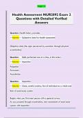 Health Assessment NUR2092 Exam 2  Questions with Detailed Verified  Answers