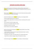 SERVSAFE ALCOHOL EXAM 2025 LATEST UPDATE QUESTIONS WITH VERIFIED ANSWERS&sol;&sol; GUARANTEED PASS