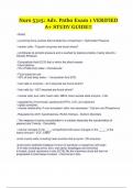 Nurs 5315- Adv&period; Patho Exam 1 VERIFIED A&plus; STUDY GUIDE&excl;&excl;