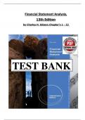 Solution Manual For Financial Statement Analysis&comma; 13th Edition By Charles H&period; Gibson&comma;
