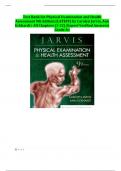 Test Bank for Physical Examination and Health Assessment 9th Edition &lpar;LATEST&rpar; by Carolyn Jarvis&comma; Ann Eckhardt &vert; All Chapters &lpar;1-32&rpar; &vert;Expert Verified Answers&vert; Grade A&plus;