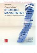 Essentials of Strategic Management 7th Edition