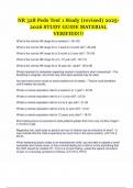NR 328 Peds Test 1 Study &lpar;revised&rpar; 2025-2026 STUDY GUIDE MATERIAL VERIFIED&excl;&excl;