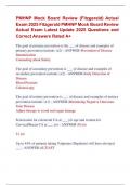PMHNP Mock Board Review &lpar;Fitzgerald&rpar; Actual  Exam 2025 Fitzgerald PMHNP Mock Board Review  Actual Exam Latest Update 2025 Questions and  Correct Answers Rated A&plus;