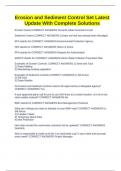 Erosion and Sediment Control Set Latest Update With Complete Solutions