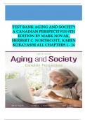 TEST BANK Aging and Society A Canadian Perspectives 8th Edition by Mark Novak&comma; Herbert C&period; Northcott&comma; Karen Kobayashi All Chapters 1 - 20