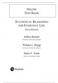 Statistical Reasoning for Everyday Life &ndash; Fifth Edition &lpar;Pearson&comma; 2018&rpar; &ndash; Online Test Bank with Multiple Exam Forms and Answers