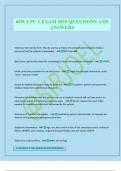 68W LPC 1 EXAM 2025 QUESTIONS AND ANSWERS