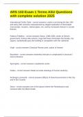 ARS 102-Exam 1 Terms ASU Questions with complete solution 2025