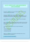 ACCT 3130 EXAM 1 2025 QUESTIONS AND ANSWERS