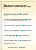 Field tech 2-3 Final Questions with Detailed  Verified Answers &lpar;100&percnt; Correct Answers&rpar; Already  Graded A&plus;