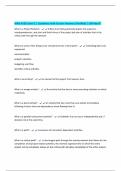 MAN 4583 Exam 2 &vert; Questions with Correct Answers &lpar;Verified&rpar; &vert; 100 Pass&excl;&excl;&excl;