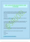 ASE A4 EXAM 2025 QUESTIONS AND ANSWERS