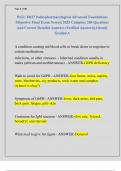 WGU D027 Pathopharmacological Advanced Foundations  Objective Final Exam Newest 2025 Complete 200 Questions  And Correct Detailed Answers &lpar;Verified Answers&rpar;&vert;Already  Graded A