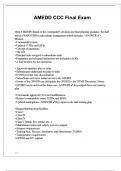 AMEDD CCC Final Exam Questions and Answers &lpar;CORRECT 100&percnt;&rpar;