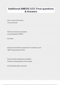 Additional AMEDD CCC Final questions & Answers&period;
