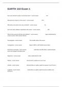 EARTH 110 Exam 1 Verified Practice Questions And 100&percnt; Correct Answers&period;