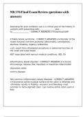 NR 576 Final Exam Review questions with answers