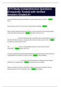 LFTI Study Comprehensive Questions &lpar;Frequently Tested&rpar; with Verified Answers Graded A&plus;