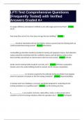 LFTI Test Comprehensive Questions &lpar;Frequently Tested&rpar; with Verified Answers Graded A&plus;