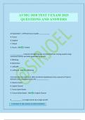 AVMG 1010 TEST 3 EXAM 2025 QUESTIONS AND ANSWERS