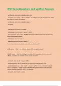 IFSE Items Questions and Verified Answers