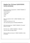 Hondros Nur 176 Exam 2 QUESTIONS WITH ANSWERS