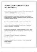NUR 176 FINAL EXAM QUESTIONS WITH ANSWERS