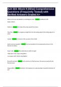 Avit 323- Block 9 &lpar;Dilse&rpar; Comprehensive Questions &lpar;Frequently Tested&rpar; with Verified Answers Graded A&plus;