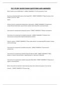ECC STUDY GUIDE EXAM QUESTIONS AND ANSWERS