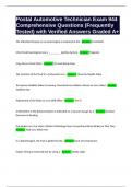 Postal Automotive Technician Exam 944 Comprehensive Questions &lpar;Frequently Tested&rpar; with Verified Answers Graded A&plus;