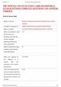 THE OFFICIAL CSIA EXAM STUDY CARDS 2024&sol;2025&vert; REAL EXAM QUESTIONS&vert; COMPLETE QUESTIONS AND ANSWERS VERIFIED