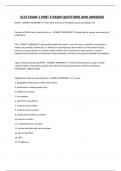 ELCS EXAM 1 PART 4 EXAM QUESTIONS AND ANSWERS