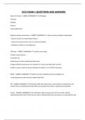 ELCS EXAM 1 QUESTIONS AND ANSWERS
