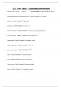 ELCS EXAM 1 PART 3 QUESTIONS AND ANSWERS