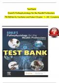 Test bank for gould s pathophysiology for the health professions 7th edition vanmeter