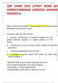 QSP Exam 2025&sol;2026 &vert; Verified Questions & Correct Answers &vert; A&plus; Certification Test Bank PDF