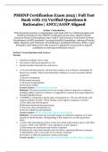 PMHNP Certification Exam 2025 &vert; Full Test Bank with 175 Verified Questions & Rationales &vert; ANCC&sol;AANP Aligned