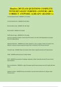 Hondros 205 EXAM QUESTIONS COMPLETE WITH DETAILED VERIFIED ANSWERS &lpar;100&percnt; CORRECT ANSWERS&rpar; ALREADY GRADED A&plus;