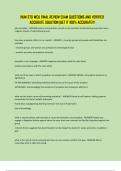HUM 370 WCU FINAL REVIEW EXAM QUESTIONS AND VERIFIED ACCURATE SOLUTION &vert;GET IT 100&percnt; ACCURATE&excl;&excl;&excl;