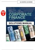 Introduction to Corporate Finance &lpar;5th Edition&rpar; &ndash; Laurence Booth &ndash; Complete Solution Manual PDF
