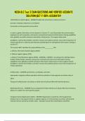 NCOA DLC Test 3 EXAM QUESTIONS AND VERIFIED ACCURATE SOLUTION &vert;GET IT 100&percnt; ACCURATE&excl;&excl;&excl;