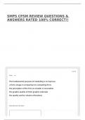 SMPS CPSM REVIEW QUESTIONS & ANSWERS RATED 100&percnt; CORRECT&excl;&excl;