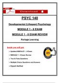 PSYC 140 &lpar;Modules 1&ndash;8&rpar; &vert; Complete Lock Down Exam & Review Bundle &vert; Portage Learning &vert; 2025 Updated Version