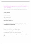 Health assessment final - jarvis test bank with 100&percnt; Correct Answers &vert;  Verified &vert;Latest 2025