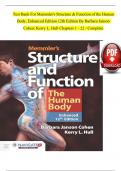 Test Bank For Memmler's Structure & Function of the Human  Body&comma; Enhanced Edition 12th Edition By Barbara Janson   Cohen&semi; Kerry L&period; Hull Chapters 1 - 22 &sol; Complete 