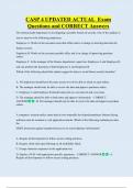 CASP 4 UPDATED ACTUAL  Exam  Questions and CORRECT Answers