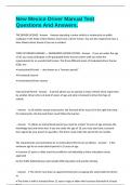 New Mexico Driver Manual Test Questions And Answers&period;