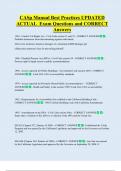 CASp Manual Best Practices UPDATED  ACTUAL  Exam Questions and CORRECT  Answers 